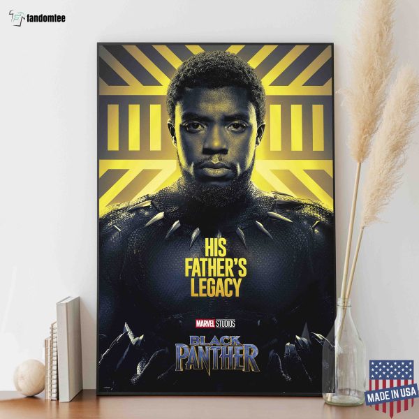His Father’s Legacy Chadwick Boseman Black Panther Poster