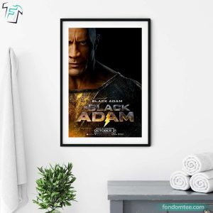 Black Adam DC Dwayne Johnson Superhero Poster