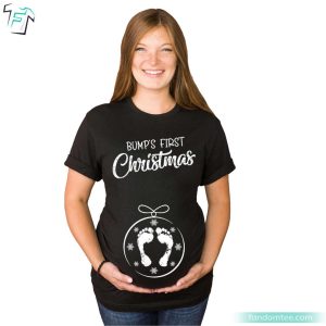 Bumps First Christmas Christmas Maternity Shirt