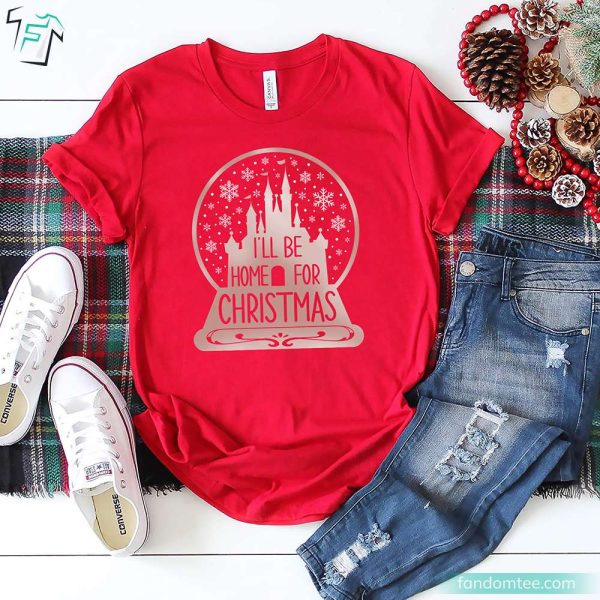 Disney Christmas Shirts I’ll Be Home For Christmas Gifts For Disney Lovers