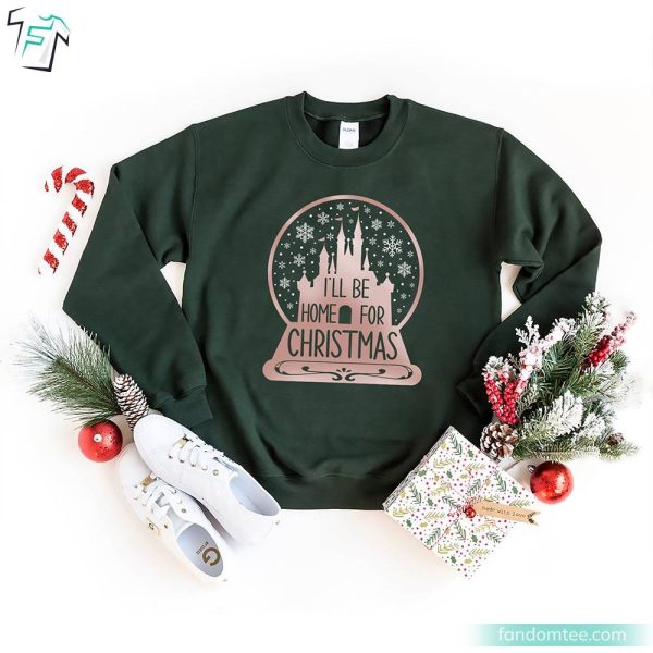 Disney Christmas Shirts I’ll Be Home For Christmas Gifts For Disney Lovers
