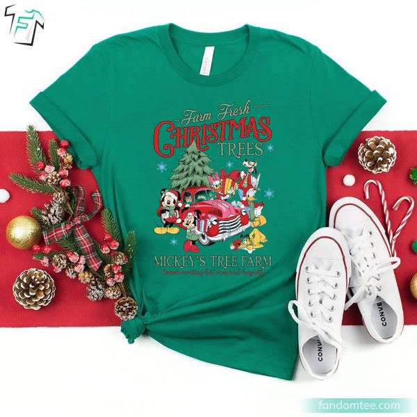 Disney Christmas Trees Mickey’s Tree Farm Mickey Mouse And Friend Christmas Shirt