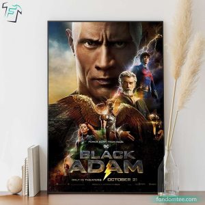 Dwayne Johnson Black Adam Poster