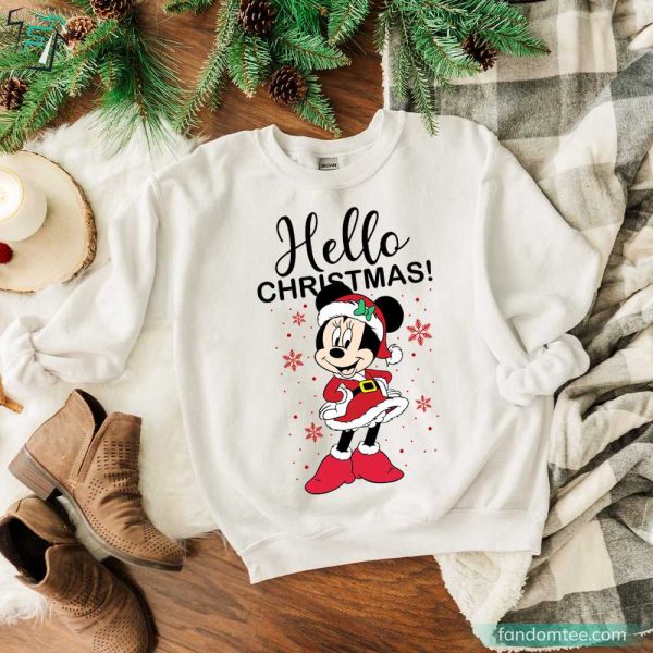 Hello Christmas Minnie Mouse Christmas Shirt Disney Christmas Shirts