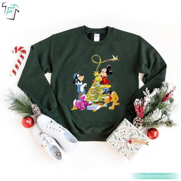 Mickey And Friends Disney Christmas Trees Shirt