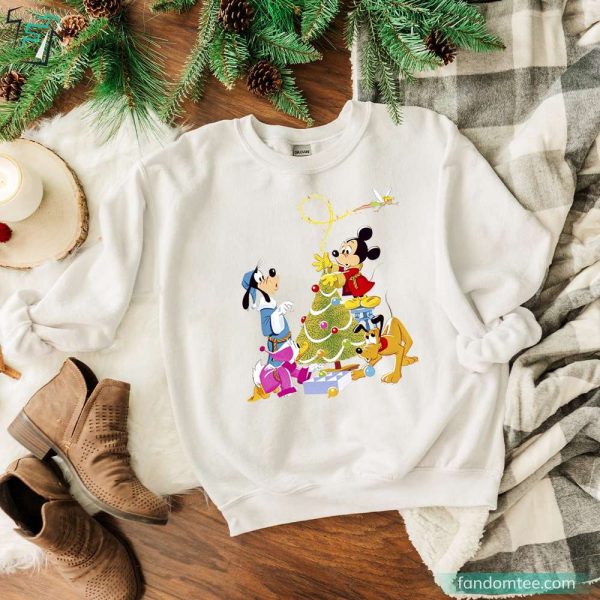 Mickey And Friends Disney Christmas Trees Shirt