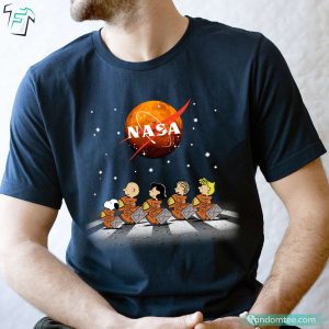 Peanuts Gang Shirt Astronaut Snoopy In The Beatles Style Mark 50 Years In Space With Nasa 2