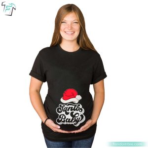 Santa Baby Cute Christmas Pregnancy Shirt