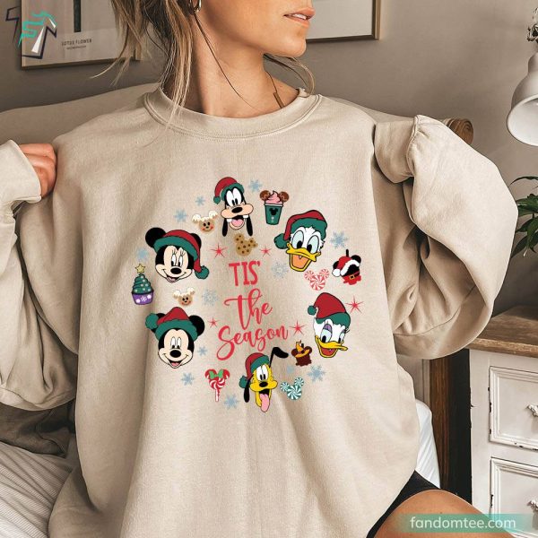 ‘Tis The Season Mickey Christmas Shirts Mickey And Friends