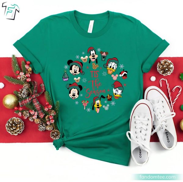 ‘Tis The Season Mickey Christmas Shirts Mickey And Friends