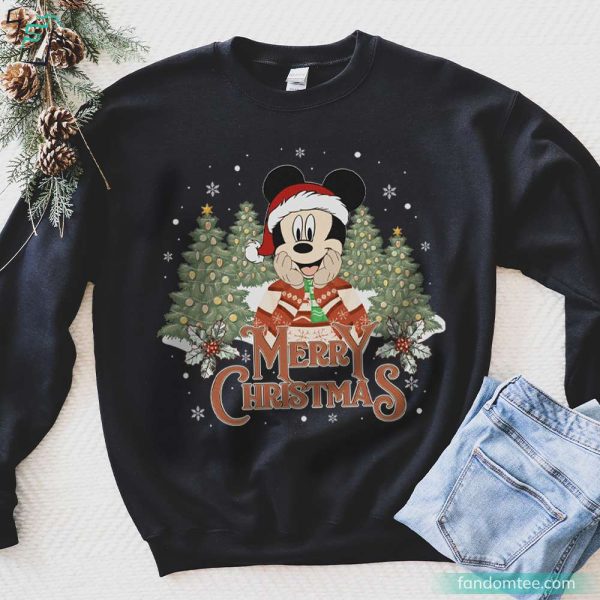 Vintage Mickey Mouse Shirt Disney Christmas Shirts
