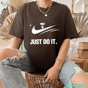 Just Do It Peanuts Snoopy Astronaut Shirt 4