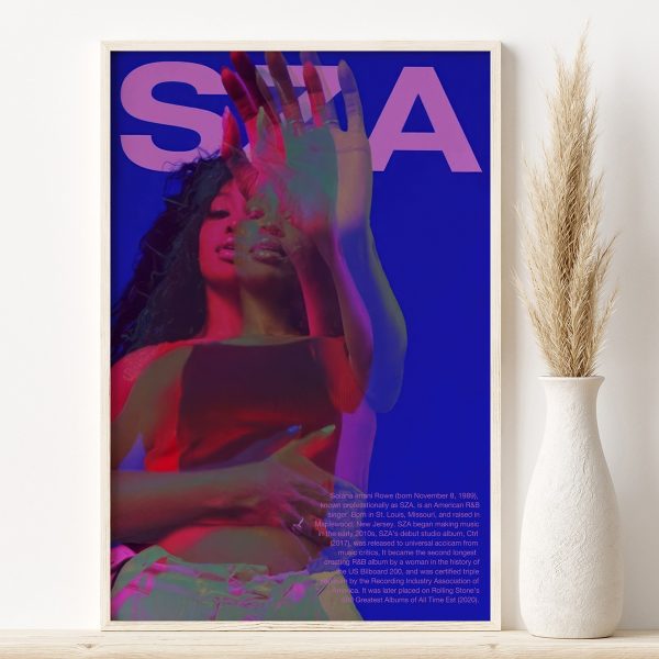 Sza Poster Album Cover for Bedroom Aesthetic Decorative Wall Art