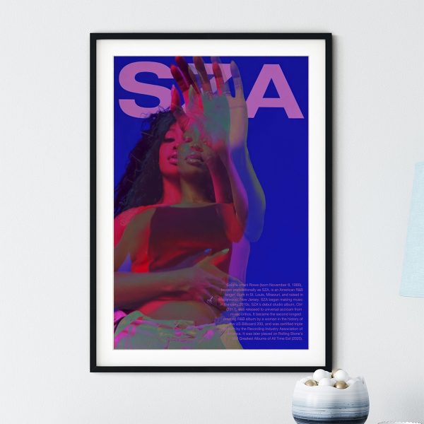 Sza Poster Album Cover for Bedroom Aesthetic Decorative Wall Art