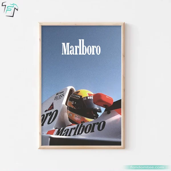 Marlboro F1 Poster Classic Racing Wall Art for Enthusiasts