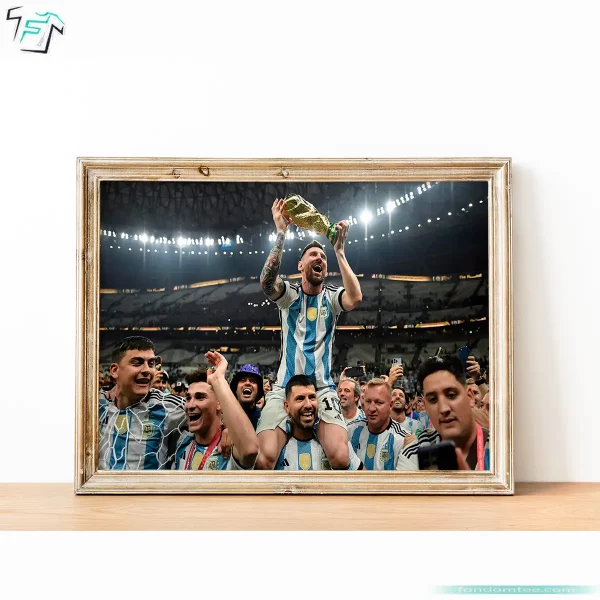 Messi World Cup Poster Iconic Soccer Art