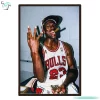 Vintage Michael Jordan Basketball Poster Iconic Sports Wall Art