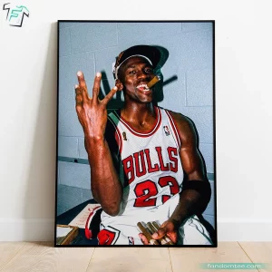 Vintage Michael Jordan Basketball Poster Iconic Sports Wall Art 2