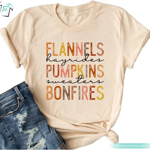 Autumn Fall Funny Halloween Pumpkin Shirt