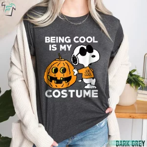 Being Cool Is My Costume Funny Horror Spooky Snoopy Halloween Tee 2