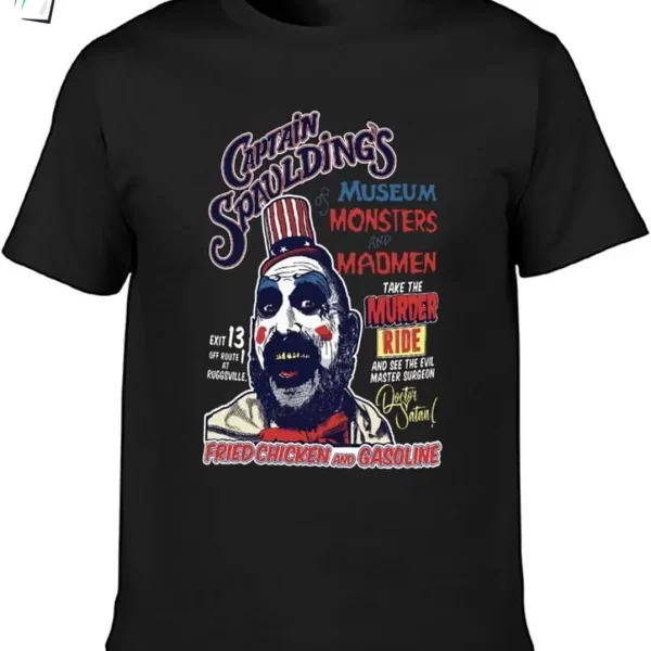 Captain Spaulding Halloween Costume Shirt Funny Scary Horror Movies Tee