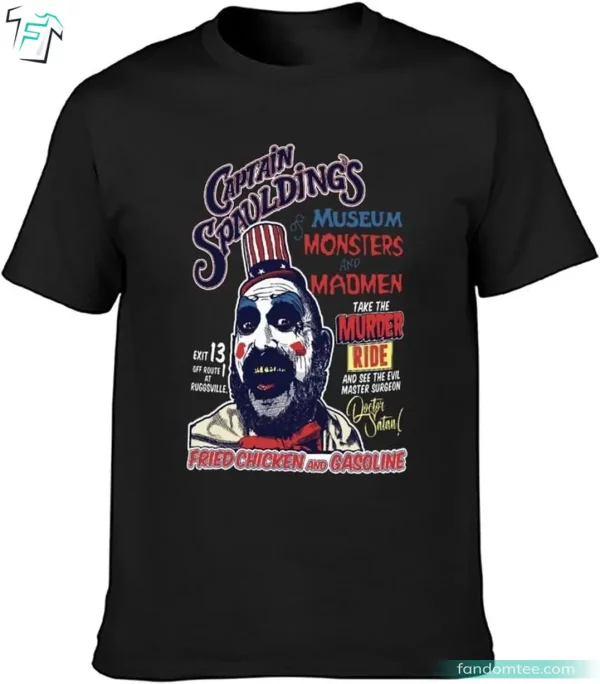 Captain Spaulding Halloween Costume Shirt Funny Scary Horror Movies Tee