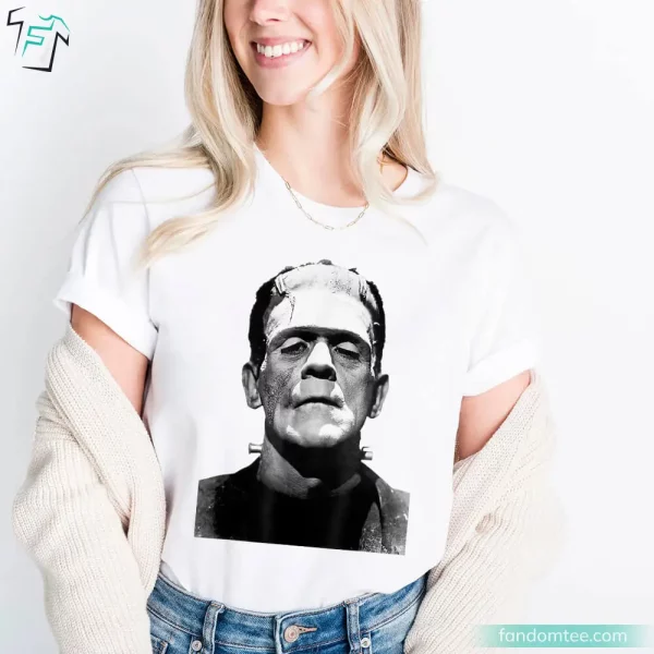 Classic Halloween Monster Horror Movie Frankenstein T Shirt For Fans Gift