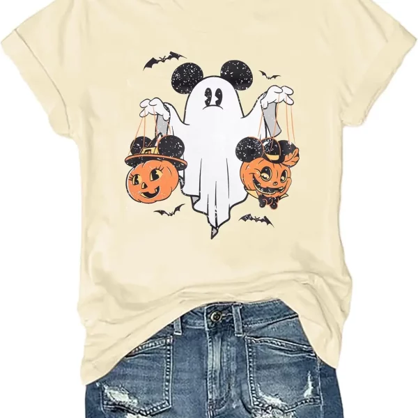 Cute Halloween Spooky Season Funny Mickey Pumpkin Shirt