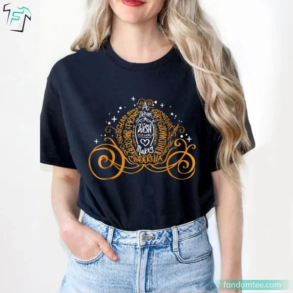 Disney Halloween Pumpkin Coach Cinderella Shirt