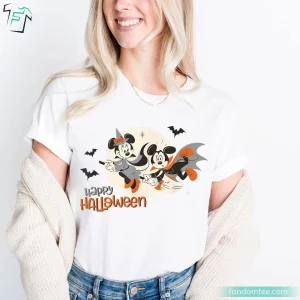 Disney Funny Flying Mickey Mouse and Minnie Mouse Shirt 2