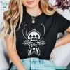 Disney Spooky Horror Skeleton Stitch Halloween Shirts for Disney Lovers