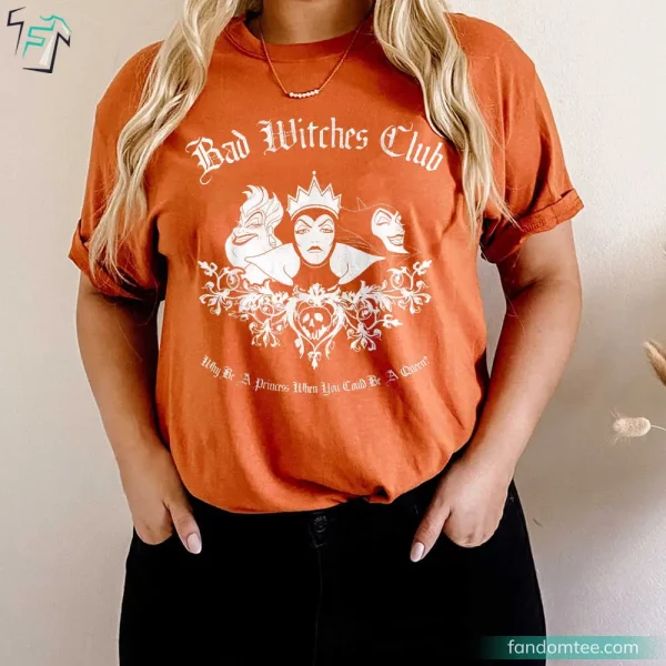 Disney Villains Bad Witches Club Group Shot Disney Halloween Tee