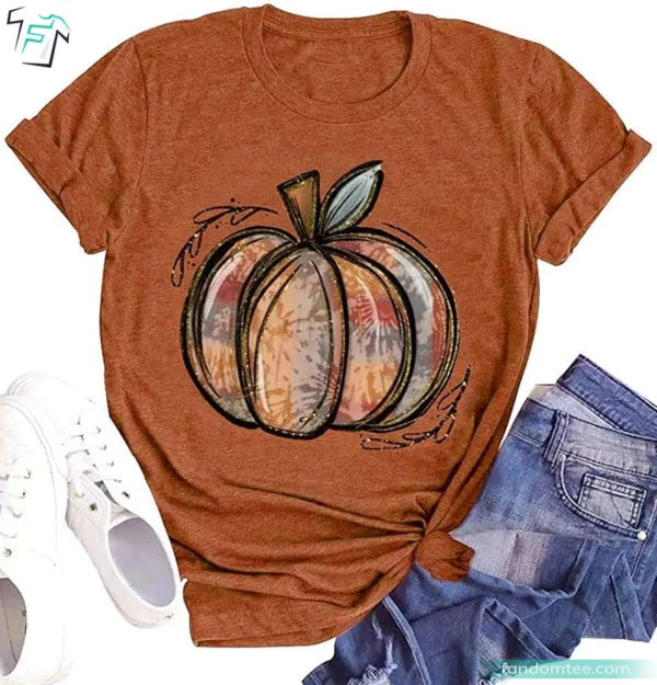 Fall Autumn Thanksgiving Funny Halloween Shirt Pumpkin