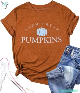 Farm Fresh Halloween Pumpkin Shirt Funny Pumpkin Tee