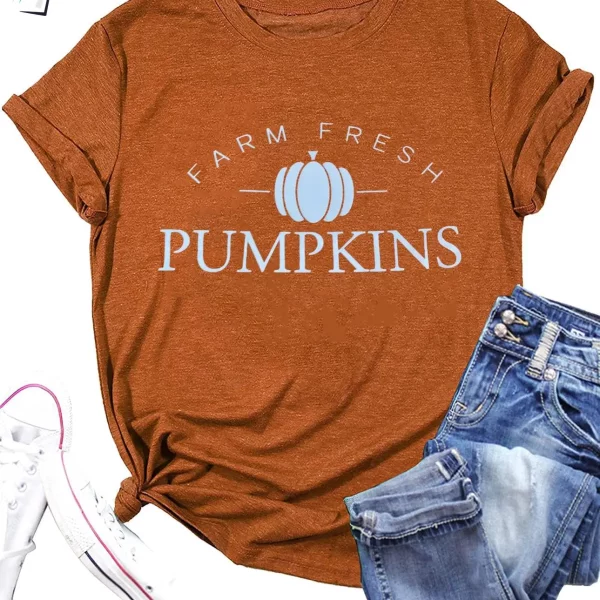 Farm Fresh Pumpkin Shirt Funny Halloween Pumpkin Tee