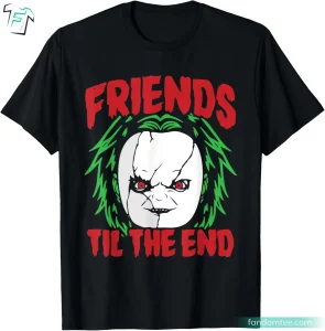 Friends Till The End Lazy Halloween Costume Horror Movies Shirt