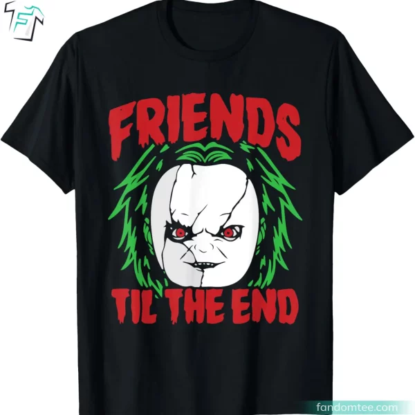 Friends Till The End Lazy Halloween Costume Horror Movies Shirt