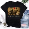 Funny Friends Halloween Characters Vintage Horror Movie Shirts for Scary Movie Lovers 2