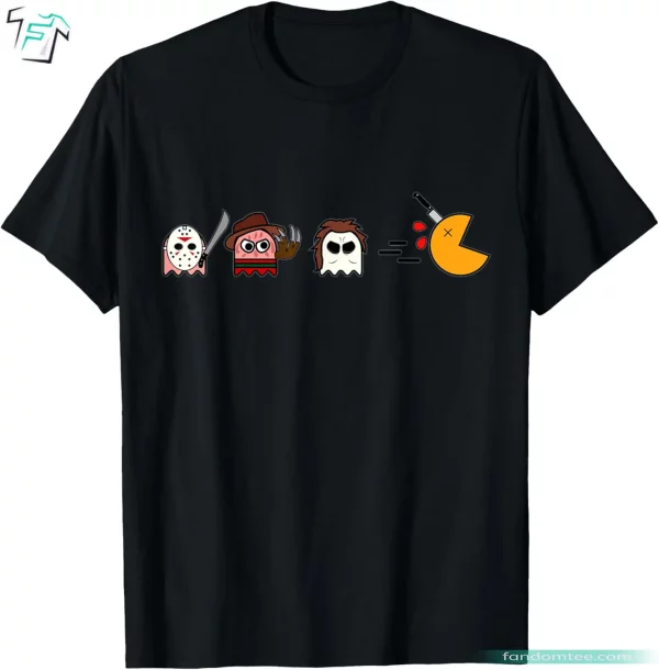 Funny Ghosts Parody Halloween Gamer Scary Horror Movies Shirt