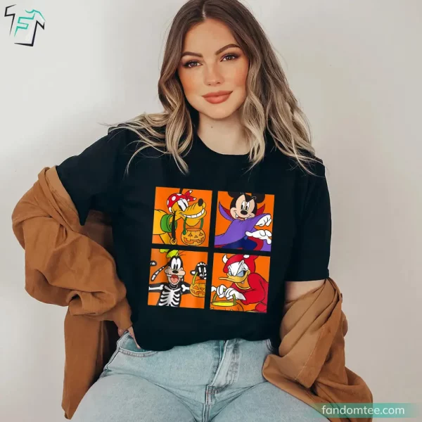 Funny Halloween Mickey Mouse and Friends Shirt