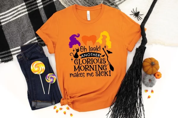 Funny Hocus Pocus Shirt Glorious Morning Makes Me Sick Tee