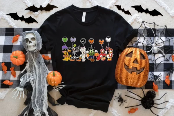 Funny Horror Characters Disney Halloween Tee Shirt