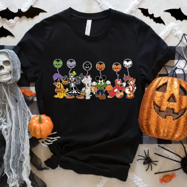 Funny Horror Characters Disney Halloween Tee Shirt