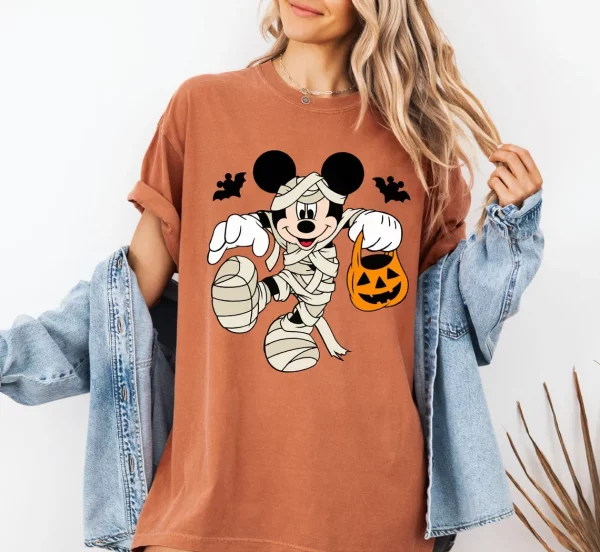 Funny Mummy Mickey Mouse Halloween Shirt for Disney Fan Lovers