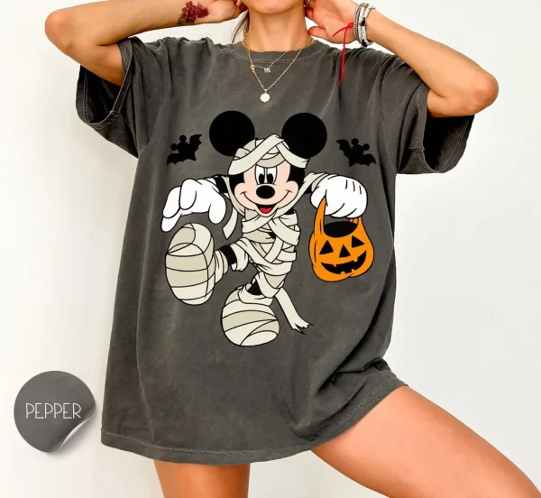 Funny Mummy Mickey Mouse Halloween Shirt for Disney Fan Lovers