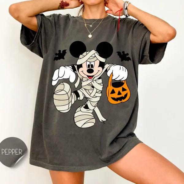 Funny Mummy Mickey Mouse Halloween Shirt for Disney Fan Lovers