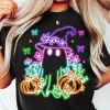 Funny Neon Halloween Ghost Shirt Funny Halloween Tee 2