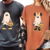 Funny Pumpkin Halloween Mickey Mouse and Minnie Mouse Shirt 1