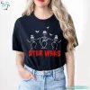 Funny Scary Skeleton Darth Vader and Stormtrooper Dancing Star Wars Halloween Shirt 2