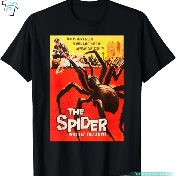 Giant Spider Classic Halloween Monster Poster Horror Movies Shirt